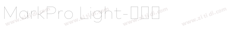 MarkPro Light字体转换